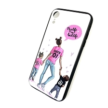Чехол накладка для APPLE iPhone XR, силикон, рисунок Mom life is the best.