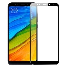 Защитное стекло "5D" Full Glue для XIAOMI Redmi Note 5 Pro, цвет канта чёрный.