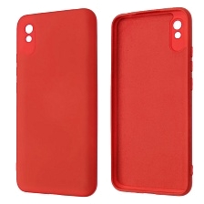 Чехол накладка NANO для XIAOMI Redmi 9A, силикон, бархат, цвет красный
