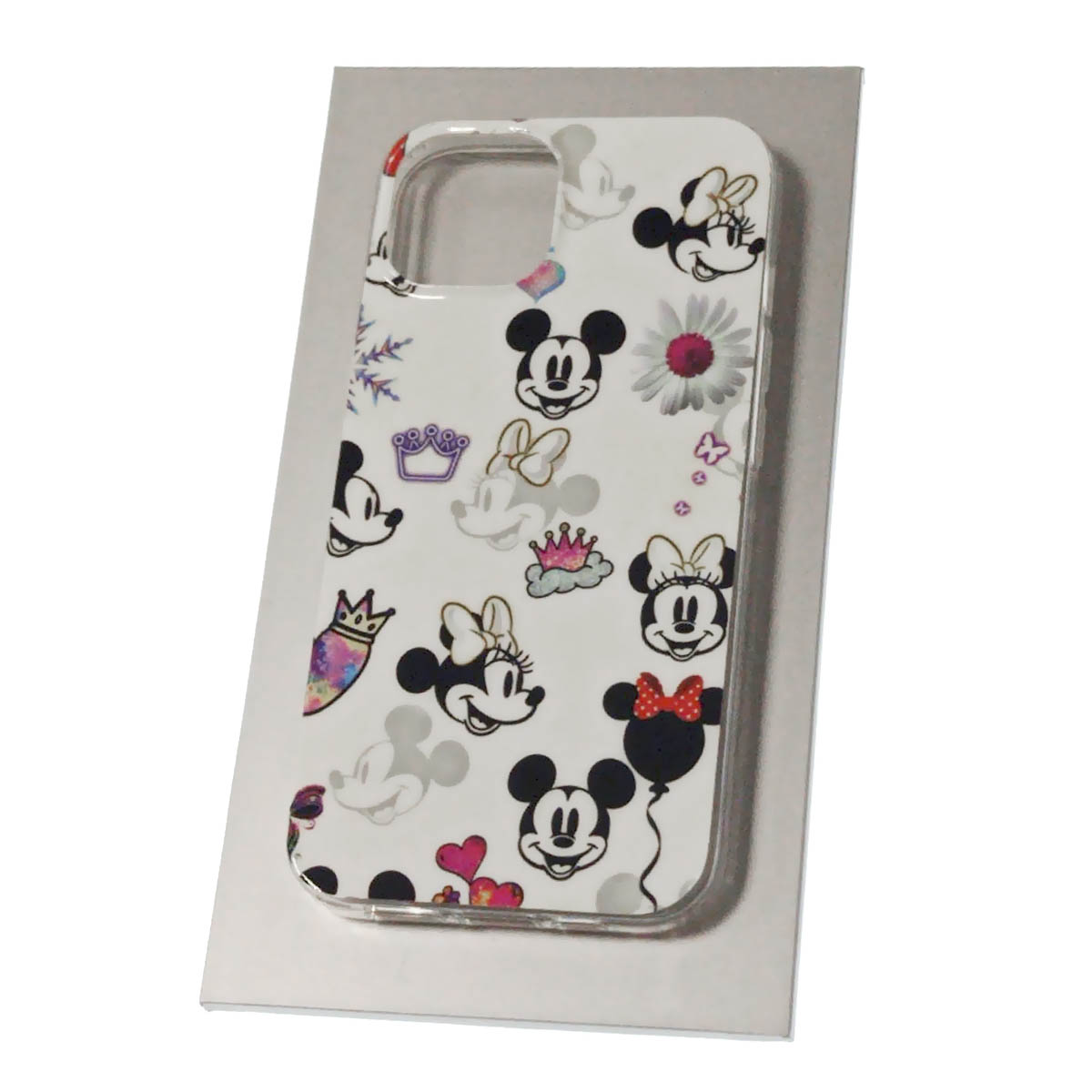 Чехол накладка для APPLE iPhone 13 (6.1), силикон, рисунок Mickey и Minnie