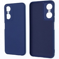 Чехол накладка NANO для TECNO POP 6 Pro, силикон, бархат, цвет темно синий Чехол накладка NANO для TECNO POP 6 Pro, силикон, бархат, цвет темно синий