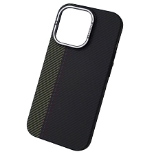 Чехол накладка FreeAir с поддержкой MagSafe для APPLE iPhone 14 Pro Max (6.7"), пластик, карбон, подставка, цвет черный Чехол накладка FreeAir с поддержкой MagSafe для APPLE iPhone 14 Pro Max (6.7"), пластик, карбон, подставка, цвет черный