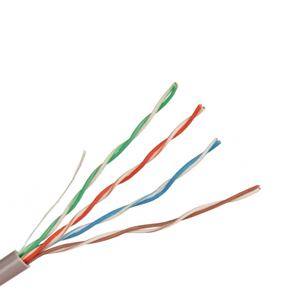 Кабель для интернета ExeGate UTP4-C5e-CCA-S26-IN-PVC-GY-305, цвет серый