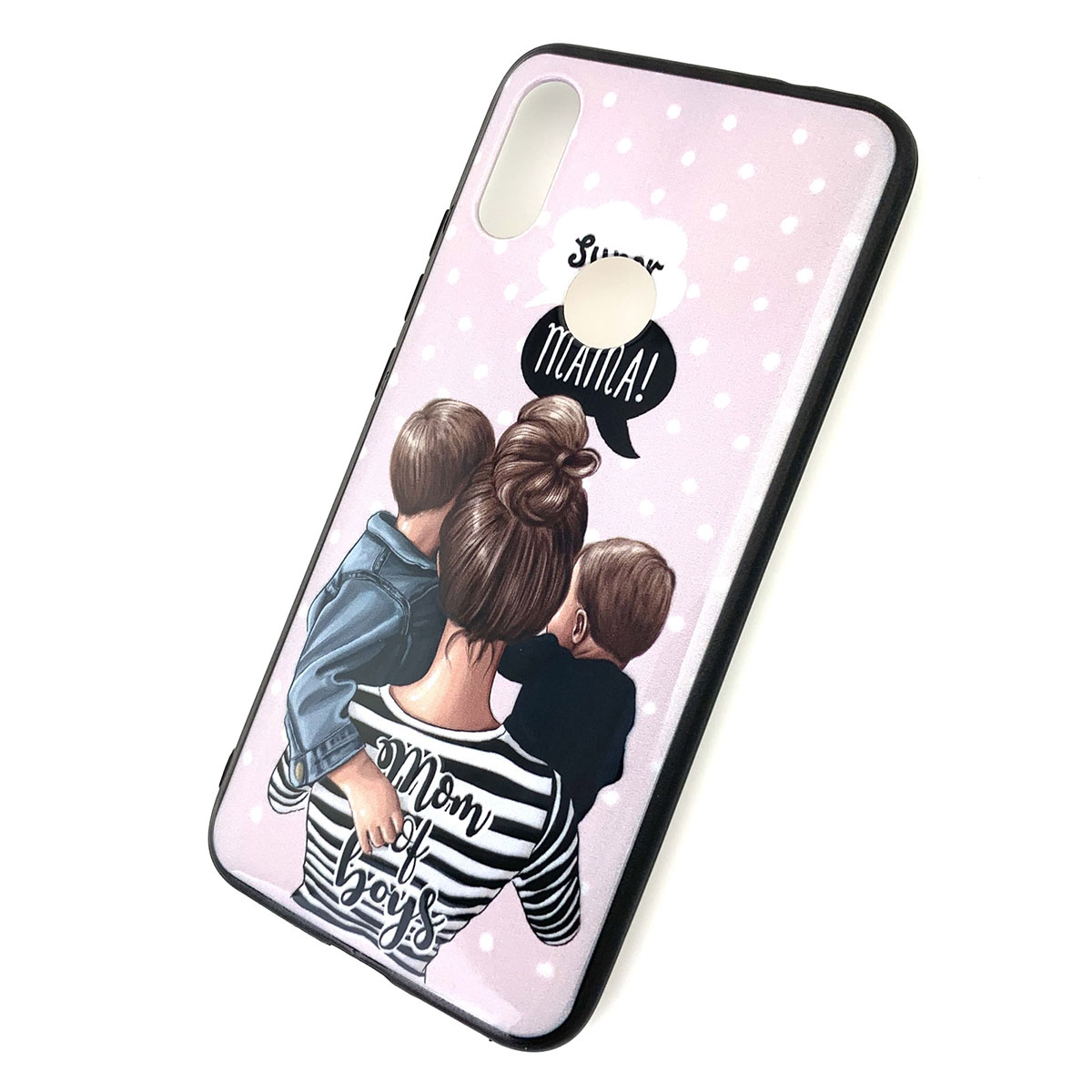 Чехол накладка для XIAOMI Redmi 7, силикон, рисунок super MAMA Mom of boys. Чехол накладка для XIAOMI Redmi 7, силикон, рисунок super MAMA Mom of boys.