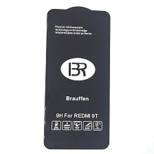 Защитное стекло 5D BRAUFFEN для XIAOMI Redmi 9, Redmi 9T, POCO M3, цвет окантовки черный