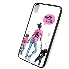 Чехол накладка для XIAOMI Redmi 7A, силикон, рисунок Mom life is the best life.