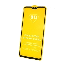 Защитное стекло 9D для HUAWEI Y9 2019 (JKM-LX1), цвет окантовки черный.