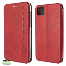 Чехол книжка LIZARD для HUAWEI Honor 9S (DUA-LX9), Y5P 2020, экокожа, визитница, цвет красный.