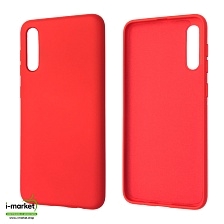 Чехол накладка NANO для SAMSUNG Galaxy A50 (SM-A505), A30s (SM-A307), A50s (SM-A507), силикон, бархат, цвет красный