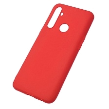 Чехол накладка SOFT TOUCH для Realme C3, силикон, матовый, цвет красный