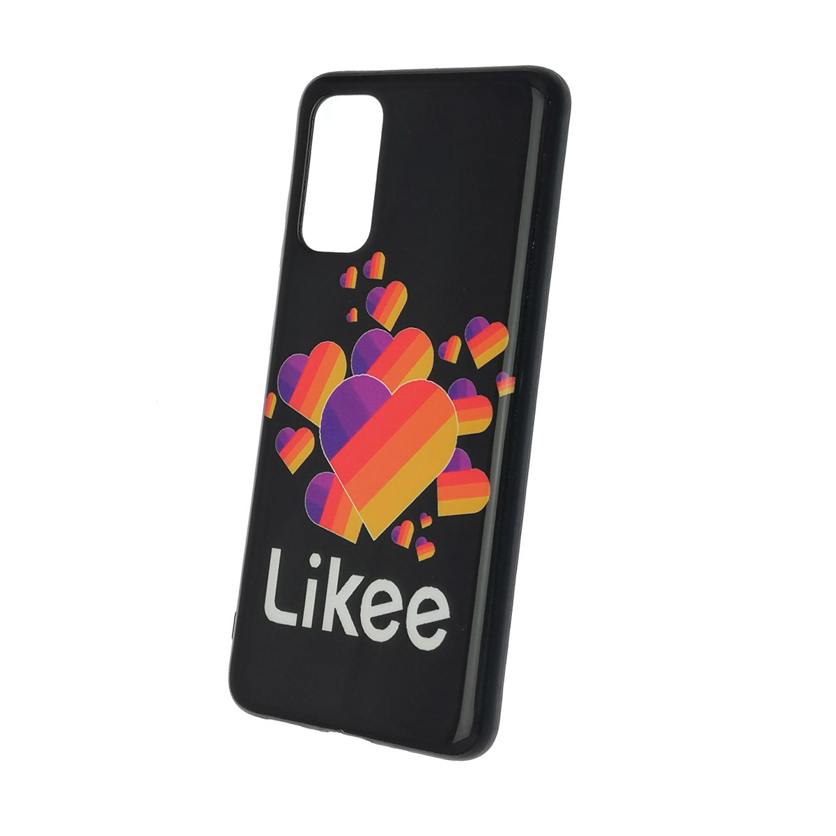 Чехол накладка для SAMSUNG Galaxy S20 (SM-G980), силикон, рисунок Likee Black.