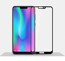 Защитное стекло ASH Glass FULL GLUE для HUAWEI Honor 8C, цвет канта черный.