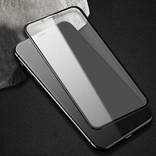Защитное стекло MATTE GLASS FULL GLUE для APPLE iPhone XS MAX / 11 Pro MAX (6.5") матовое, цвет канта черный.