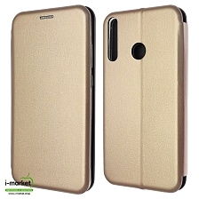 Чехол книжка STYLISH для HUAWEI Honor 9C, P40 Lite E, Y7P, экокожа, визитница, цвет розовое золото.