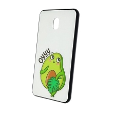 Чехол накладка для XIAOMI Redmi 8A, силикон, стекло, рисунок AVOCADO Oyyy....