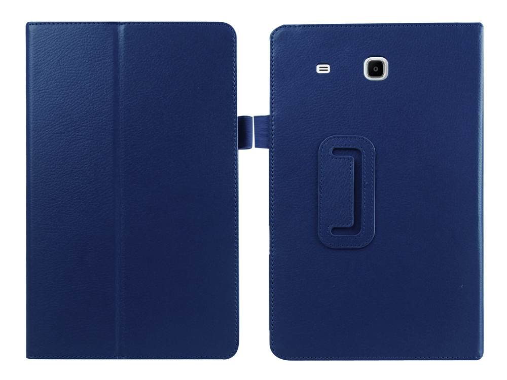 Чехол-книжка для SAMSUNG Galaxy Tab E 9.6" (SM-T560) экокожа, цвет синий.