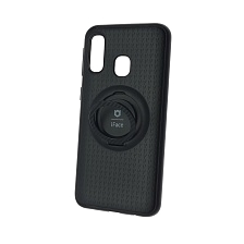Чехол накладка iFace для SAMSUNG Galaxy A40 2019 (SM-A405), силикон, металл, кольцо держатель, цвет черный. Чехол накладка iFace для SAMSUNG Galaxy A40 2019 (SM-A405), силикон, металл, кольцо держатель, цвет черный.