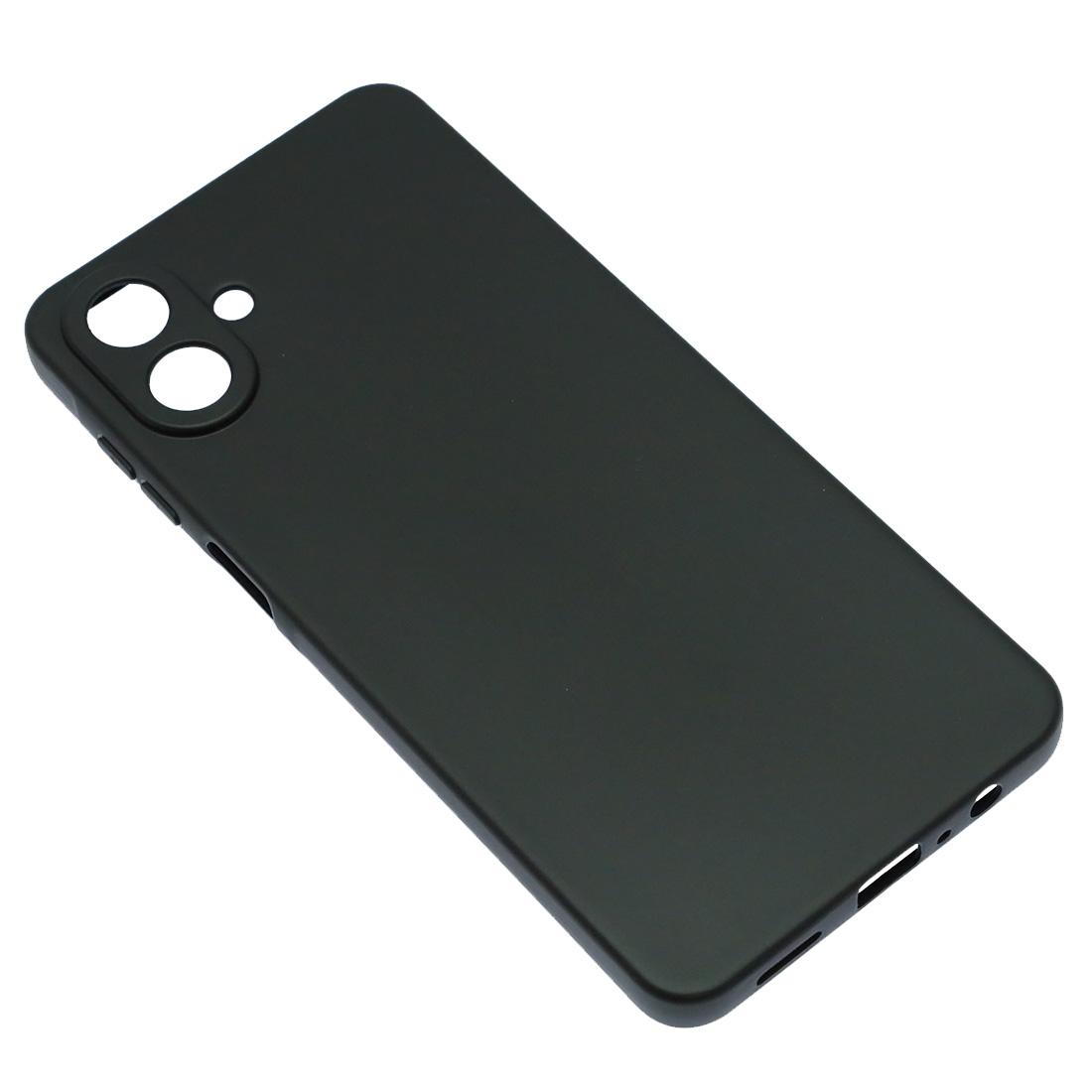 Чехол накладка для SAMSUNG Galaxy A07, защита камеры, силикон, цвет черный