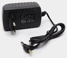 Блок питания универсальный AFKAS-NOVA A-325, 12V-2A, с двумя разъемами 5.5*2.5 мм и 4.0*1.7 мм, длина 1 метр, цвет черный