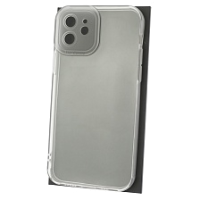 Чехол накладка CATEYES для APPLE iPhone 12, защита камеры, силикон, цвет прозрачный