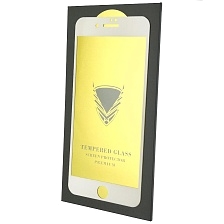 Защитное стекло KADOO для APPLE iPhone 7 Plus, iPhone 8 Plus, цвет окантовки белый