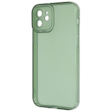 Чехол накладка CATEYES для APPLE iPhone 12, защита камеры, силикон, цвет прозрачно зеленый Чехол накладка CATEYES для APPLE iPhone 12, защита камеры, силикон, цвет прозрачно зеленый