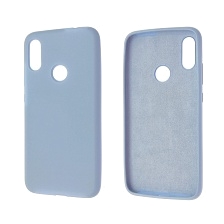 Чехол накладка Silicon Cover для XIAOMI Redmi Note 7, силикон, бархат, цвет небесно синий