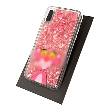 Чехол накладка TransFusion для APPLE iPhone XR, силикон, переливашка, рисунок Розовая Пантера.