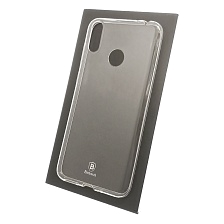 Чехол накладка BASEUS для HUAWEI Honor 8C (BKK-L21), силикон, прозрачный.