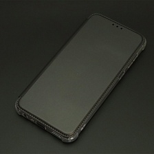 Чехол книжка для SAMSUNG Galaxy A03 Core (SM-A032F), экокожа, визитница, цвет черный