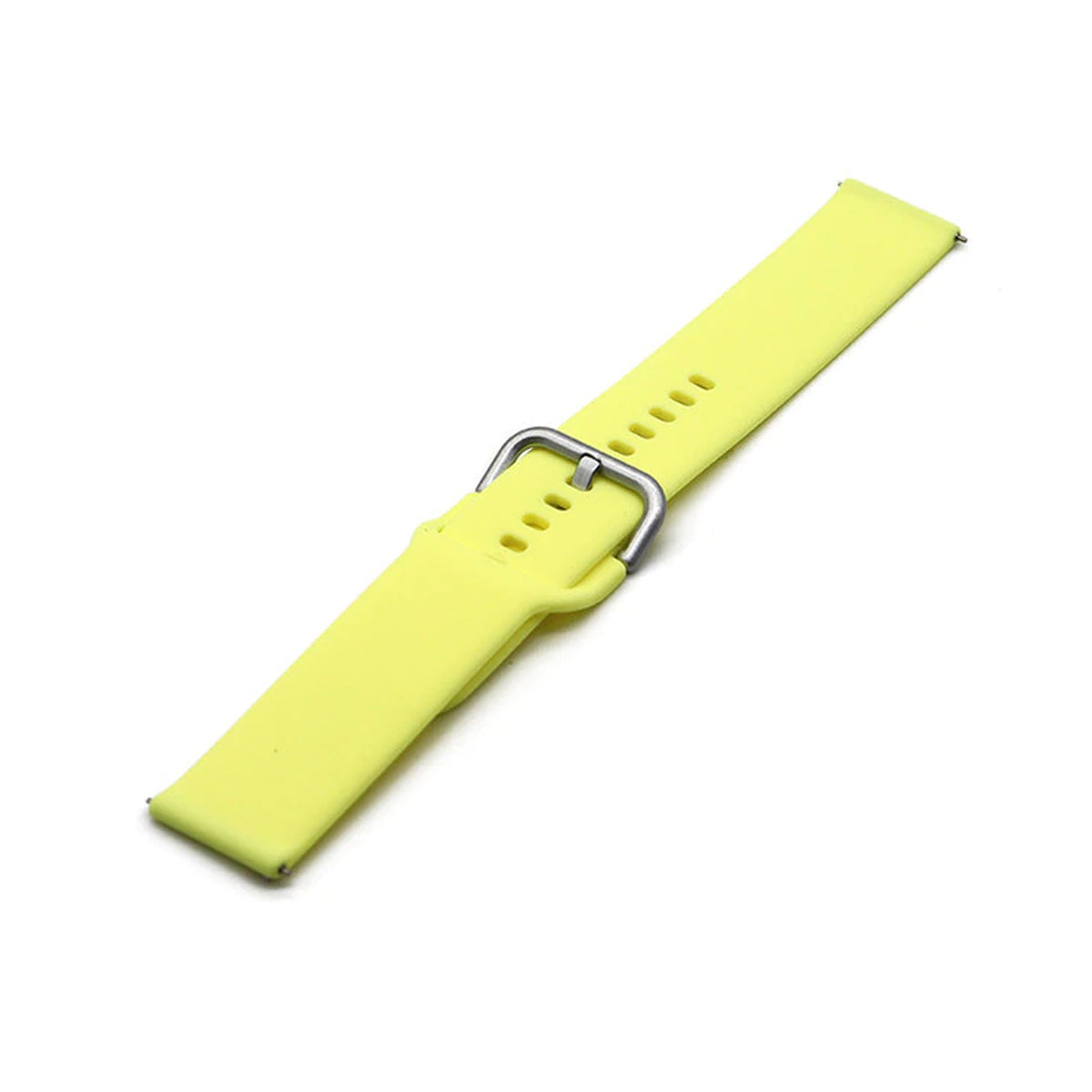 Ремешок для смарт часов универсальный 22 мм для SAMSUNG, XIAOMI, HUAWEI, силикон, цвет желтый