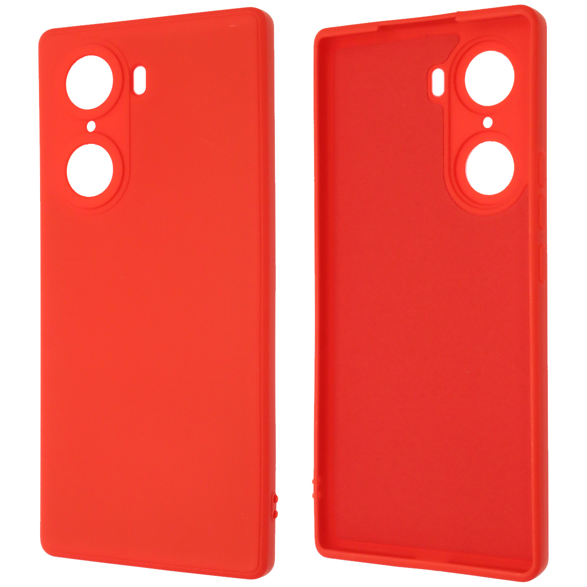 Чехол накладка для HUAWEI Honor 60, силикон, бархат, цвет красный