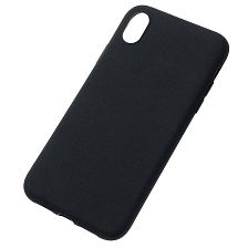Чехол накладка SOFT TOUCH для APPLE iPhone XR, силикон, матовый, цвет черный
