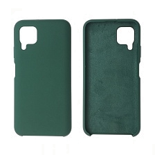 Чехол накладка Silicon Cover для HUAWEI P40 Lite, Nova 6 SE, Nova 7i, силикон, бархат, цвет еловый.