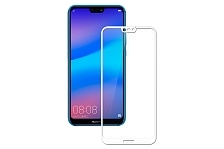 Защитное стекло для HUAWEI Honor P20 Lite Full Glue 9H кант белый.