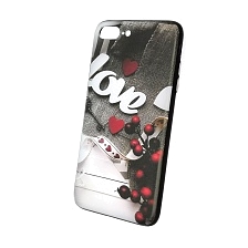 Чехол накладка для APPLE iPhone 7 Plus, силикон, пластик, рисунок LOVE WK.