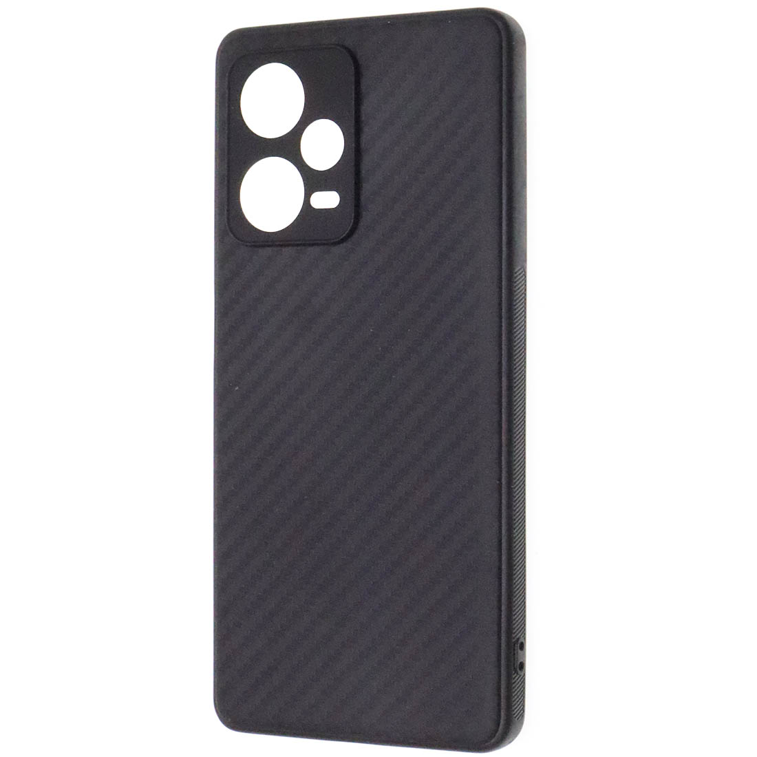 Чехол накладка для XIAOMI Redmi Note 12 Pro Plus 5G, силикон, карбон, цвет черный