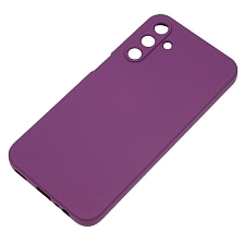 Чехол накладка NANO для SAMSUNG Galaxy A15, защита камеры, силикон, бархат, цвет фиолетовый