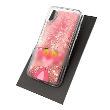 Чехол накладка TransFusion для APPLE iPhone X, XS, силикон, переливашка, рисунок Розовая Пантера.