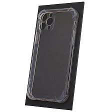 Чехол накладка для APPLE iPhone 12 Pro (6.1"), противоударный, силикон, защита камеры, цвет прозрачный