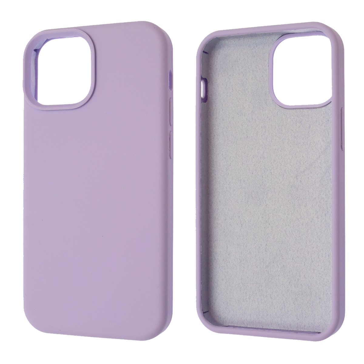 Чехол накладка Silicon Case для APPLE iPhone 13 mini (5.4), силикон, бархат, цвет сиреневый Чехол накладка Silicon Case для APPLE iPhone 13 mini (5.4), силикон, бархат, цвет сиреневый