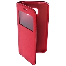 Чехол книжка для SAMSUNG Galaxy S7 (SM-G930), экокожа, цвет красный