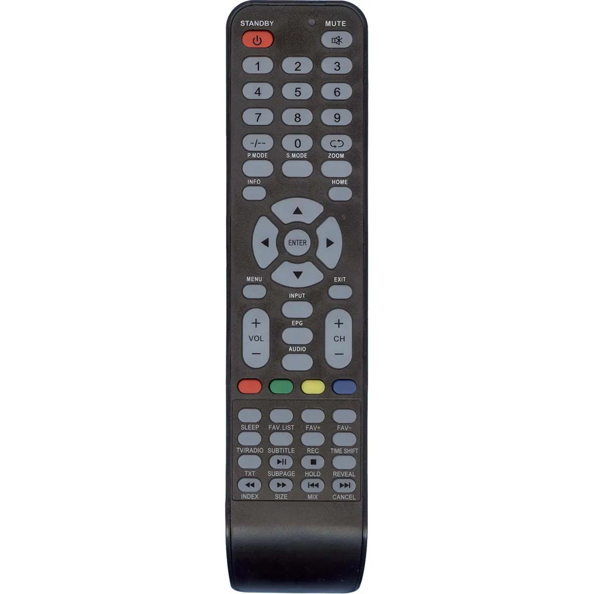 Пульт ДУ RTLT-43T01R (HOB2472/LT-43T01R) для телевизоров RUIMATECH, цвет черный