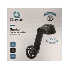 Автомобильный магнитный держатель QAYAN QH-131 на вакуумной присоске для смартфона, на приборную панель, цвет черный Автомобильный магнитный держатель QAYAN QH-131 на вакуумной присоске для смартфона, на приборную панель, цвет черный