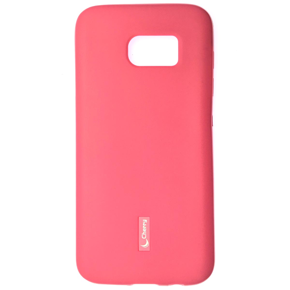 Чехол накладка Cherry для SAMSUNG Galaxy S7 Edge (SM-G935), силикон, цвет розовый