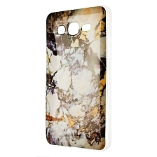 Чехол накладка для SAMSUNG Galaxy J2 Prime, силикон, рисунок Керамика вид 4.