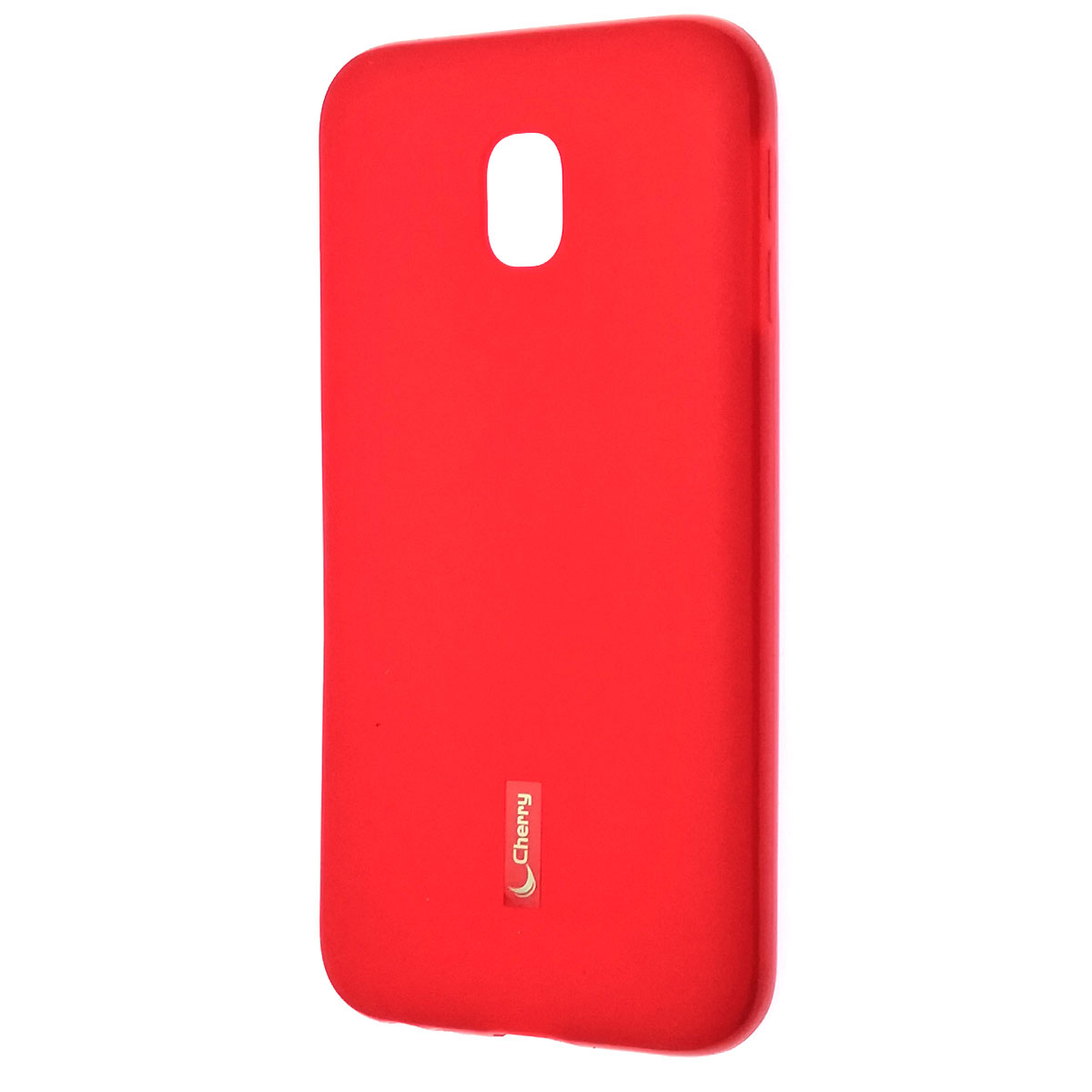 Чехол накладка Cherry для SAMSUNG Galaxy J3 2017 (SM-J330), силикон, цвет красный.