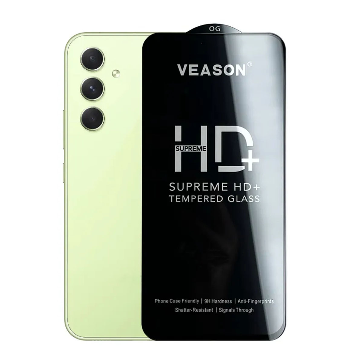 Защитное стекло VEASON HD+ для SAMSUNG Galaxy A54, S23 FE, цвет окантовки черный Защитное стекло VEASON HD+ для SAMSUNG Galaxy A54, S23 FE, цвет окантовки черный