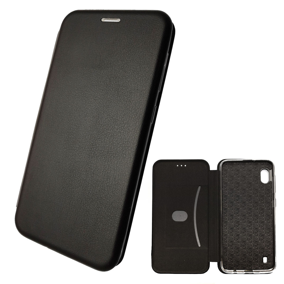 Чехол книжка STYLISH для SAMSUNG Galaxy A10 (SM-A105), M10 (SM-M105), экокожа, цвет черный