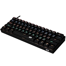Игровая клавиатура REDRAGON Lakshmi, механическая, проводная, тихая, RGB подсветка, цвет черный